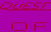 Quest of Yogurt for IBM PC/Compatibles - Title screen showing part of the game title...
