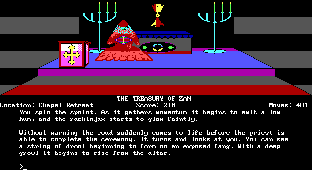 Treasury of Zan, The IBM PC/Compatibles Screenshot: Found a chapel.