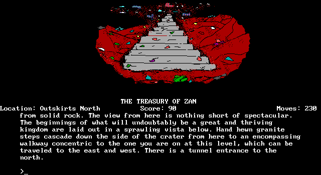 Treasury of Zan, The IBM PC/Compatibles Screenshot: It's a mess down here!