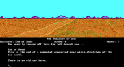 Treasury of Zan, The for IBM PC/Compatibles - Hmm, there's an old car here in the desert...