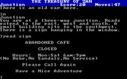 Treasury of Zan, The for IBM PC/Compatibles - I drove to an abandoned cafe.