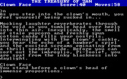 Treasury of Zan, The for IBM PC/Compatibles - There's a giant clown face here...