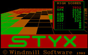 Styx for IBM PC/Compatibles - Title screen (IBM PC version).