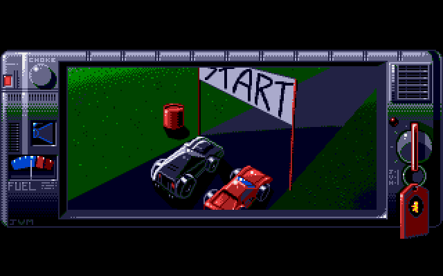 Race Drivin' Amiga Screenshot: Introduction start...
