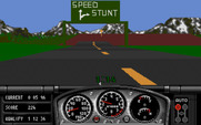 Race Drivin' for Amiga - Head towards the speed track or stunt track...