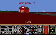 Hard Drivin' for Amiga - Oops, I've gone off road...