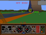 Hard Drivin' for Arcade - Oops, get back on the road!