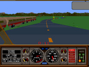 Hard Drivin' for Arcade - A train goes by...