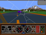 Hard Drivin' for Arcade - I jumped too far and crashed on landing...
