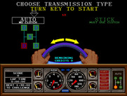 Hard Drivin' for Arcade - Choose automatic or manual transmission.