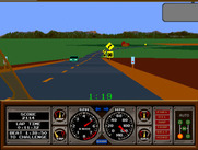 Hard Drivin' for Arcade - Attempting the speed track.