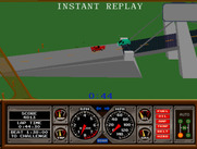 Hard Drivin' for Arcade - I crashed, here's an instant replay.