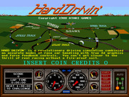 Hard Drivin' for Arcade - Title screen.