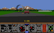 Hard Drivin' II: Drive Harder for Atari ST - A loop in the distance...