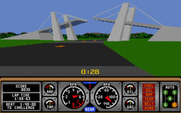 Hard Drivin' II: Drive Harder for Atari ST - Driving under a bridge...