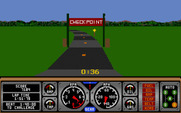 Hard Drivin' II: Drive Harder for Atari ST - Passing the checkpoint earns more time...