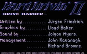 Hard Drivin' II: Drive Harder for Atari ST - Credits screen.