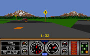 Hard Drivin' II: Drive Harder for Atari ST - Heading to the left for some stunts...