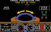 Hard Drivin' II: Drive Harder for Atari ST - Select a transmission type...