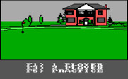 Pro Golf for IBM PC/Compatibles - The main game menu.
