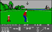 Pro Golf for IBM PC/Compatibles - This is a long putt...