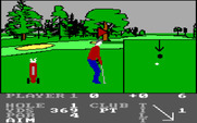 Pro Golf for IBM PC/Compatibles - Putting; when you're close to the hole a closeup view appears.