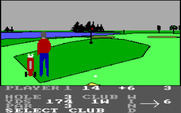 Pro Golf for IBM PC/Compatibles - Just a short chip to the green.