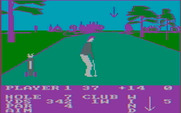 Pro Golf for IBM PC/Compatibles - The arrow indicates where you are currently aiming.