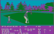 Pro Golf for IBM PC/Compatibles - Putting on the first green...