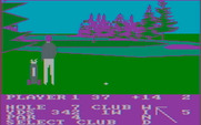 Pro Golf for IBM PC/Compatibles - My shot went over the green...