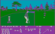 Pro Golf for IBM PC/Compatibles - When you're close enough to the hole a top down closeup view appears.