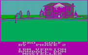 Pro Golf for IBM PC/Compatibles - Title screen.