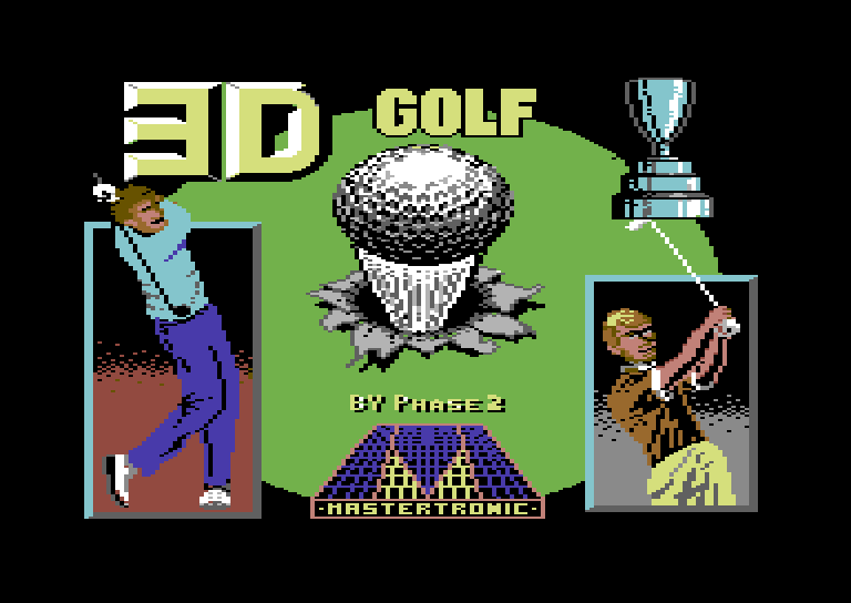 Pro Golf Commodore 64 Screenshot: Loading screen.