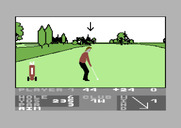 Pro Golf for Commodore 64 - Hole 6, in the fairway.