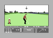 Pro Golf for Commodore 64 - Tee off on the 3rd hole.