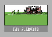 Pro Golf for Commodore 64 - The main game menu.