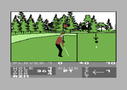 Pro Golf for Commodore 64 - When you're near the hole a closeup view appears...