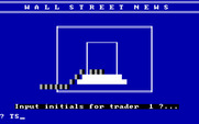 Wall Street for IBM PC/Compatibles - One to four traders can play the game.