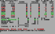 Wall Street for IBM PC/Compatibles - I had to pay some medical bills.