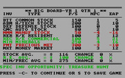 Wall Street for IBM PC/Compatibles - Game start.