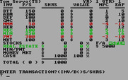 Wall Street for IBM PC/Compatibles - Enter a transaction...