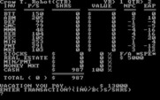 Wall Street for IBM PC/Compatibles - Paying for a vacation.