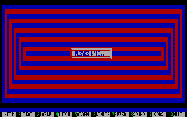 Amarillo Slim's Real Poker: 5 Card Stud IBM PC/Compatibles Screenshot: The loading screen.