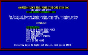 Amarillo Slim's Real Poker: 5 Card Stud for IBM PC/Compatibles - The help menu.