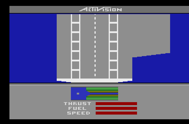 River Raid II Atari 2600 Screenshot: Starting screen.