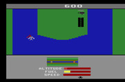 River Raid II for Atari 2600 - Entering the river, and I collided with an enemy plane.
