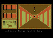 Hotel Alien for Atari 8-bit - A hallway on the second floor.