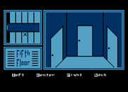 Hotel Alien for Atari 8-bit - Lost in a maze of doors.