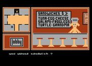 Hotel Alien for Atari 8-bit - Visiting the cafeteria.