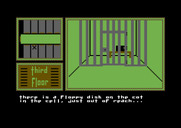 Hotel Alien for Commodore 64 - I found a floppy disk, but it's out of reach.